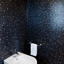 Mosaic 1x1cm with gold